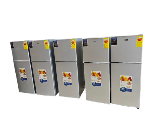 GLD 138L Double Door Refrigerator – 138L fridge, Energy Saving Fridge, Compact Home Fridge with Freezer, Lock & Key, Direct Cool Technology