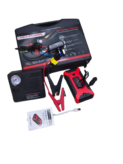 High Quality Jump Starter Kit – Portable Car Battery Booster 12V, Emergency Jump Starter Power Bank, Multi-Function Jump Starter with LED Flashlight & USB Charging, Car Emergency Kit