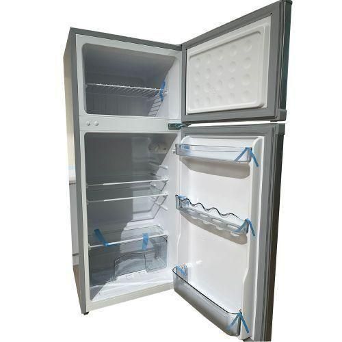 Vitron VDR208DS 208L Double Door Refrigerator – Silver Hairline Finish Energy Saving Fridge, Shop now and enjoy reliable cooling and modern kitchen style while stock lasts!