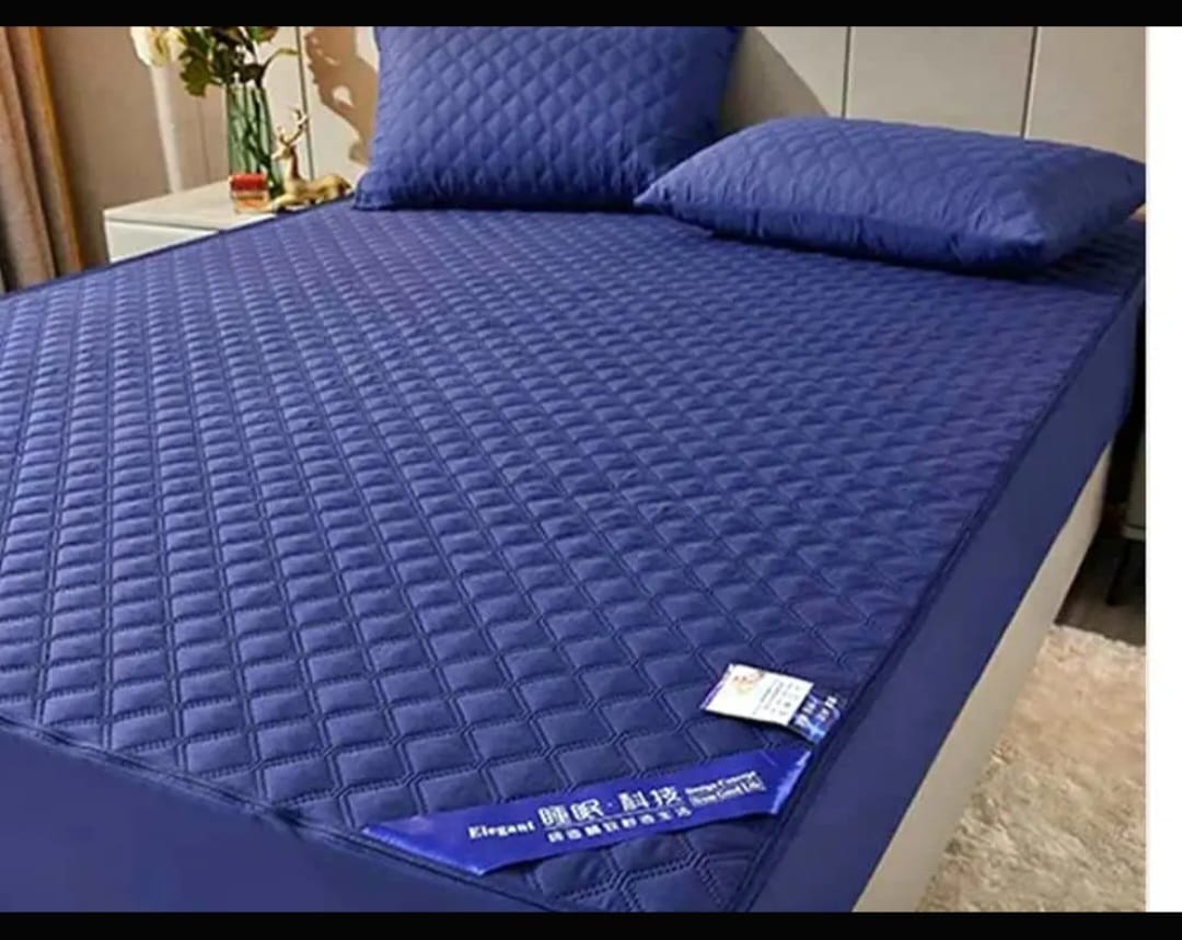 4*6 Mackintosh| Mattress Protector - Waterproof mattress protector, (White, Blue, Beige, Grey, Navy Blue & Maroon), Dustproof & Stain Resistant Fitted Mattress Cover.