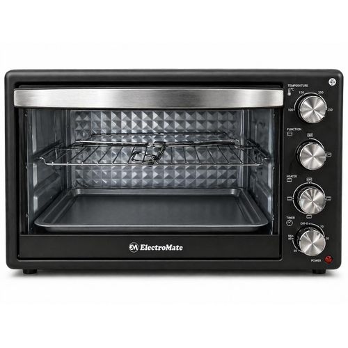 Large toaster oven| Electromate 45L Electric Oven – Large Capacity Countertop Baking Oven, Grill, Roast, Toast & Bake Mini Oven for Home Use