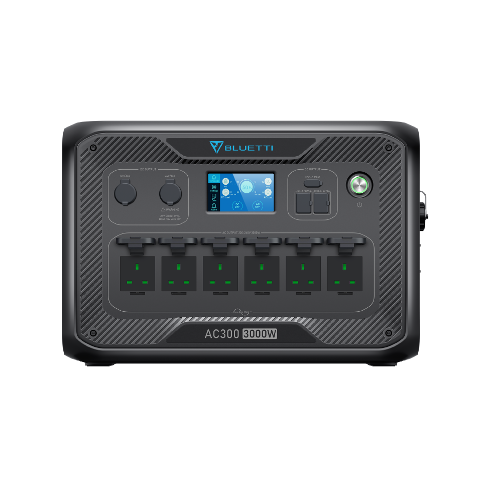 [Special Offer] BLUETTI AC300 Portable Power Station, 2764Wh LiFePO4 Battery, 1.8h Fast Charging, 3000W AC Input, Solar Generator for Backup & Outdoor, 4-year Warranty