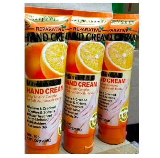 Fruit Of The Wokali Vitamin C Hand cream Relieves ,Treats and Repairs Extremely Dry Hands For Soft & Smooth hands-120ml