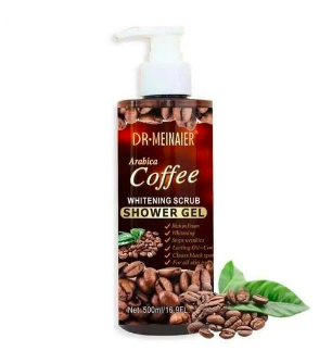 DR MEINAIER Natural Skin Care Arabica Coffee Shower Gel Body Wash Whitening Moisturizing Nourishing Exfoliating Scrub Bath Gel 500ml