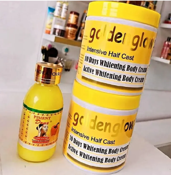 🔥🔥🔥 Limited wholesale offer only best quality and best products
Goldenglow Intensive Half Cast 10days Whitening Body Cream 500ml Carrot Oil, Alpha Arbutin,Glutathione