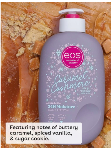 Eos Shea Better Caramel Cashmere Body Lotion 473ml 24 Hour Moisture Shea Butter Lotion With 7 Nourishing Oils Lightweight Non Greasy Hydrating Soft Smooth Skin Warm Caramel Vanilla Scent