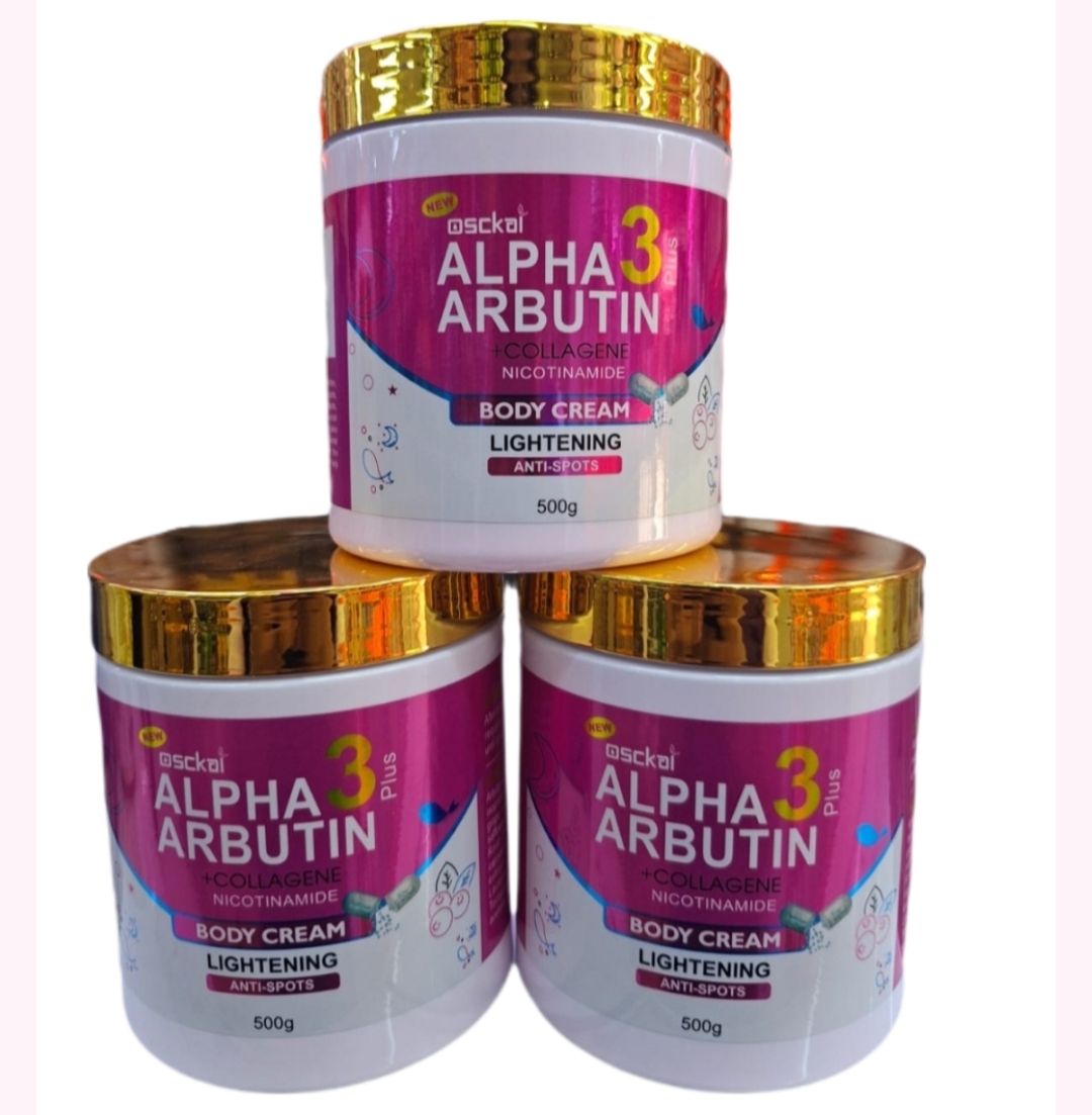 Alpha Arbutin 3 Plus Collagene & Nicotinamide Lightening ,Anti Spot Body Cream-500g