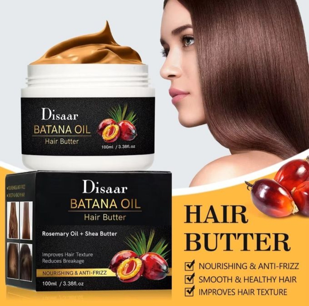 Disaar Organic Batana Oil Butter Cream  rosemary oil + shea butter for Hair Growth Mask Scalp Care Nourishing Repair Damage Hair-100ml