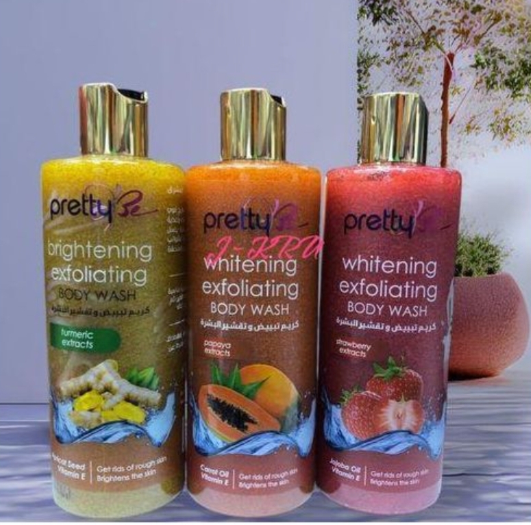 Pretty Be exfoliating bodywash/ shower gel Removes Rough Skin ,Glowing Skin-500ml