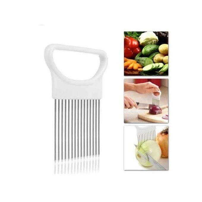Best Utensils Onion Holder For Slicing Tomato Lemon Slicer Holder Vegetable Potato Cutter Slicer Meat Tenderiser Stainless Steel Cutting Kitchen Gadget  Onion Holder For Slicing Tomato Lemon Slicer Ho