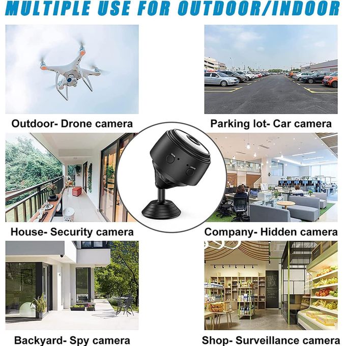 Mini Wireless Nanny Camera , Video Surveillance, Real Time Video, Remote View A9 Wifi Camera