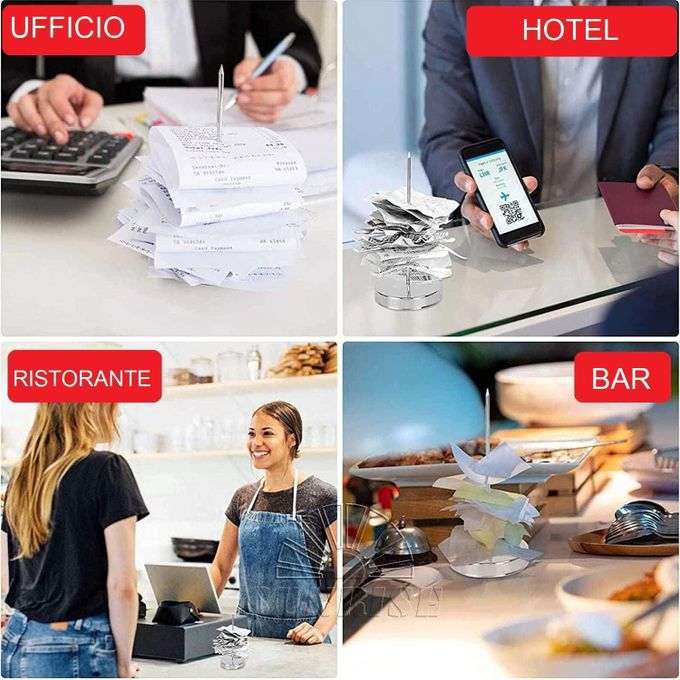 Offer 4 Pieces Spike For Receipts Paper Spike Card Holder Card Holder Receipts Spike Receipt Holder Memo Bar Restaurant Pin Holder With Holder