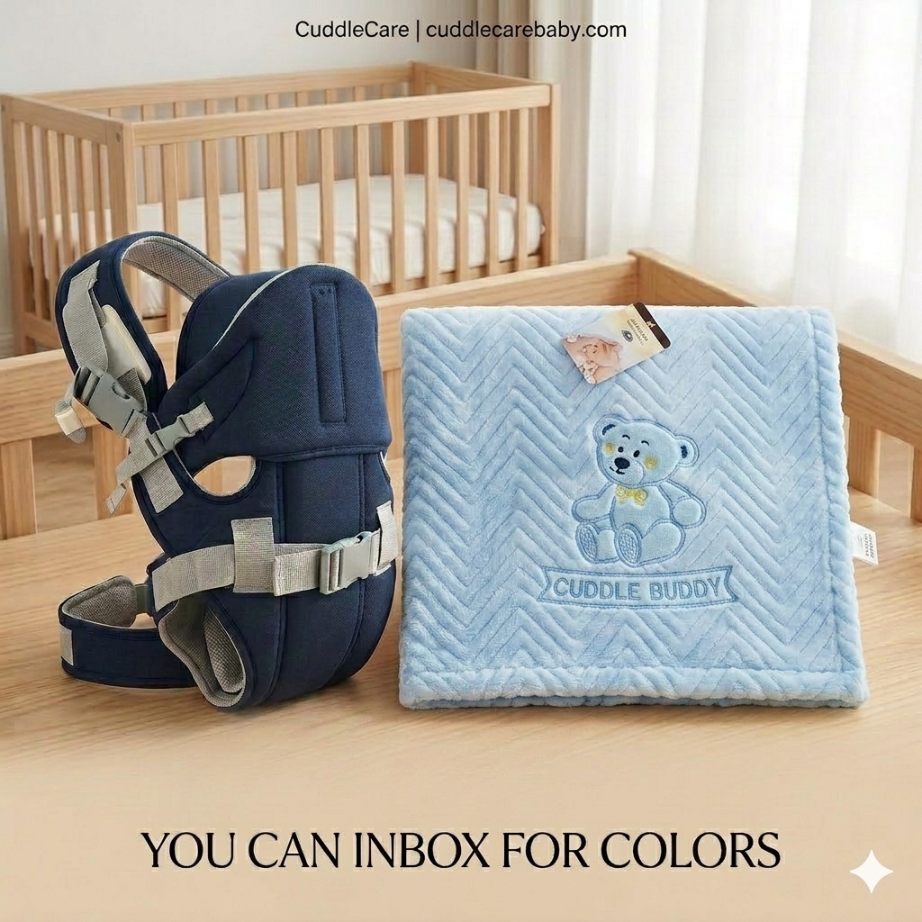Luxury 4-in-1 Baby Carrier with Matching Soft Shawl – Ergonomic, Comfortable & Stylish Baby Carry Set