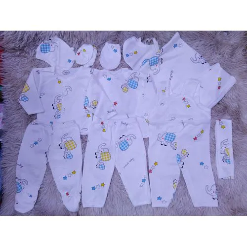 Lucky Star 11 Pieces New Born Baby Receiving Set Newborn Baby Clothes Toddler with a open leg Romper Pants+Hat+Bibs Fall Winter Infant Baby Outfits soft durable and cozy set for girls and boys