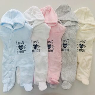 BABY ROMPERS| Ultra-Soft Fleece Hooded Baby Romper – Cozy Footed Onesie Jumpsuit for Newborns & Infants.