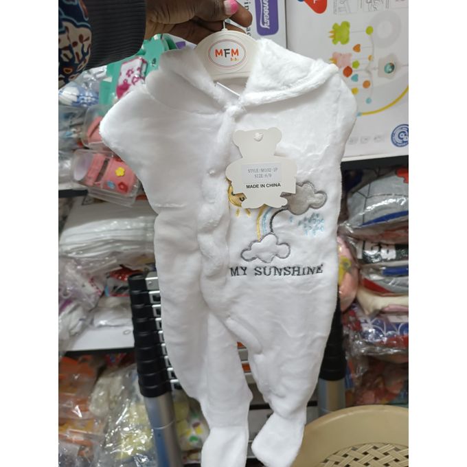 BABY ROMPERS| Ultra-Soft Fleece Hooded Baby Romper – Cozy Footed Onesie Jumpsuit for Newborns & Infants.