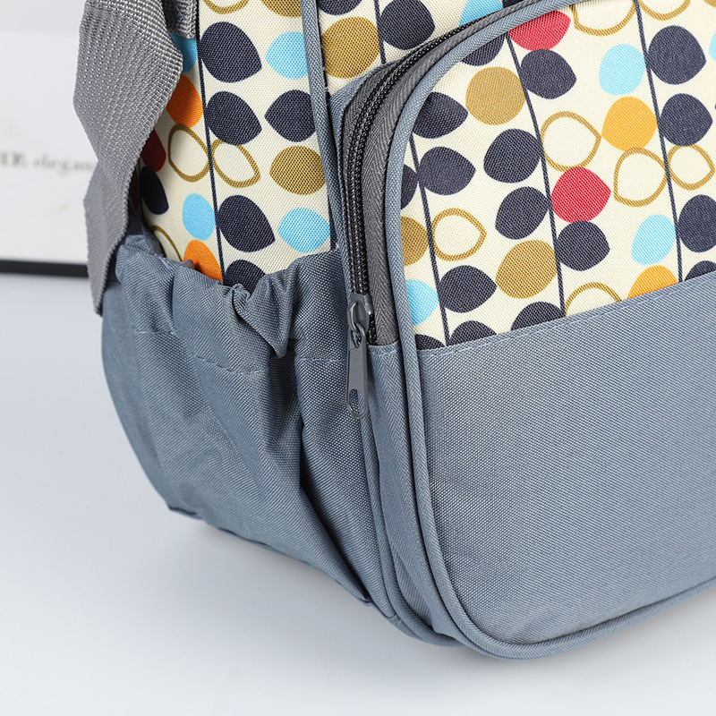 5 in 1 Baby Diaper Bag Set – Large Capacity Organizer with Bottle Holder, Food Bag, Nappy Pad & More | Durable, Stylish & Multi-Functional (Microfiber PVC)