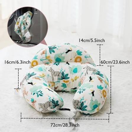 3-in-1 Multifunctional Baby Nursing & Breastfeeding Pillow Set – Ergonomic Cushion with Head Support & Arm Pillow.
