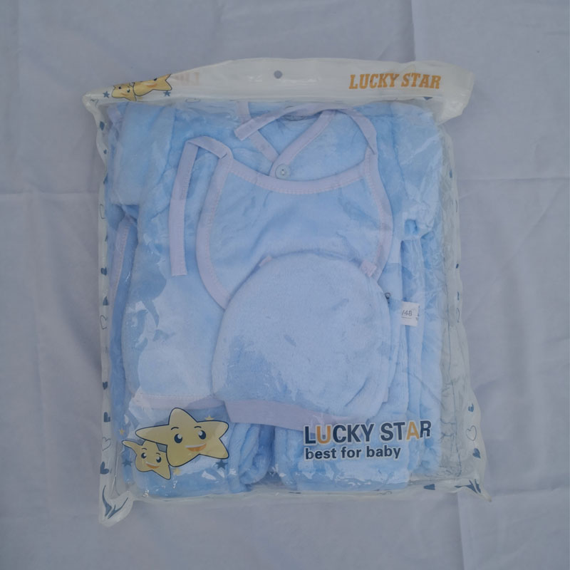 Plain Colours 5PCS Newborn Warm Fleece Receiving Set | Soft, Cozy & Durable Baby Clothing & Blanket Essentials for Infants | Perfect Winter Baby Gift Set for Boys & Girls