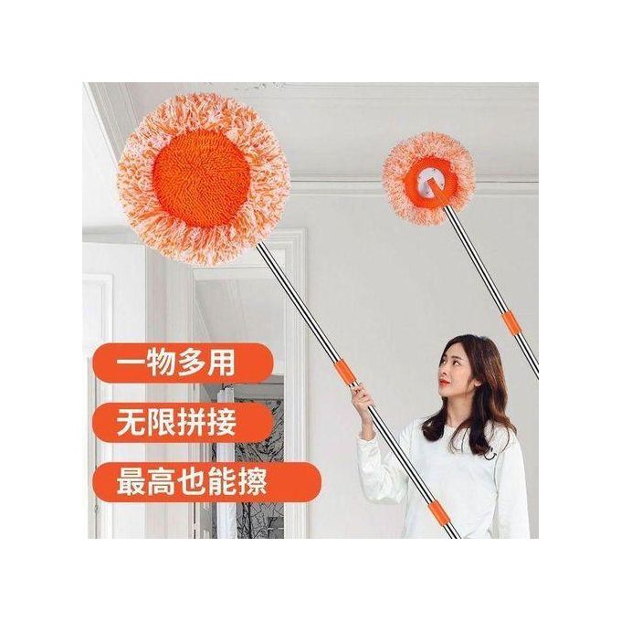 Hot Sale Sunflower Cleaning Mop 360° Rotatable With Height Adjustable Handle And Washable Mops Pad - Extendable Soft Super Water Absorption Wall Cleaning Mop