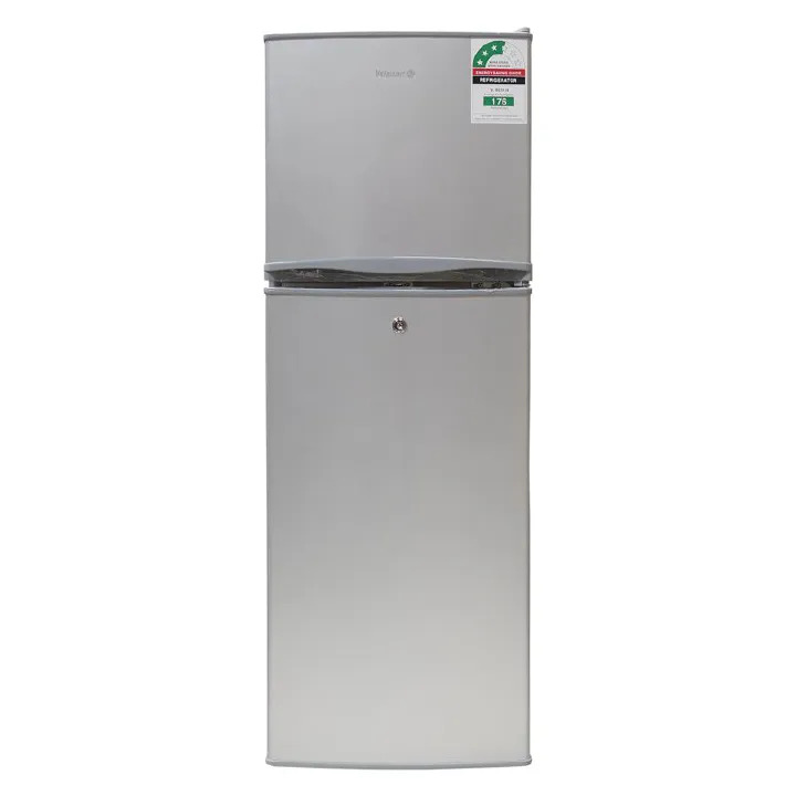Volsmart VL-BCD138 138L Silver Refrigerator ,Double Door Fridge with Fast Cooling & Low Power Consumption+1YR WRTY