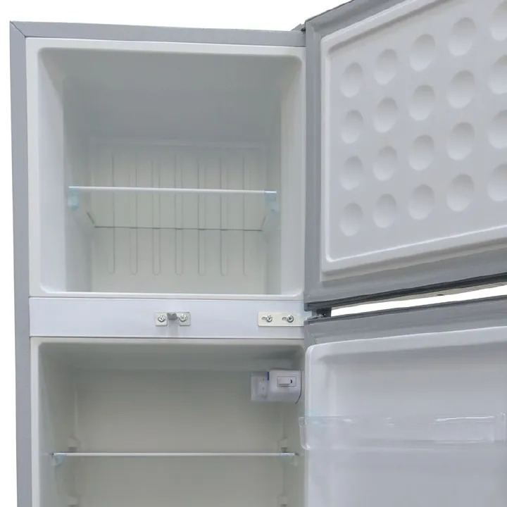 Volsmart VL-BCD138 138L Silver Refrigerator ,Double Door Fridge with Fast Cooling & Low Power Consumption+1YR WRTY