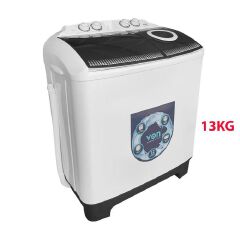 VON 13Kg Jumbo Semi Automatic Top Load Twin Tub Washing Machine with a dryer+1 YEAR WARRANTY