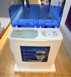 TODAY ONLY!! ROCH 7.5Kg Twin Tub Top Load Washing Machine - White (1YEAR WARRANTY)