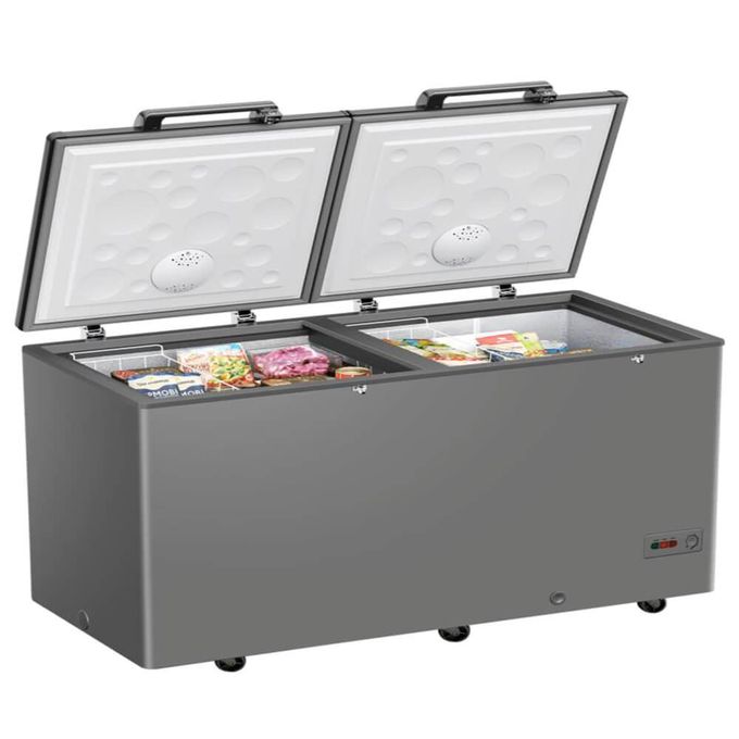 Haier 417L Chest Freezer, Direct Cool, 150 Hours Frost Stay, Gray, 2 Years Warranty