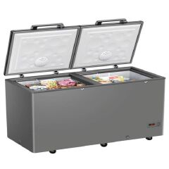 Haier 417L Chest Freezer Direct Cool 150 Hours Frost Stay HCF-478VS(KE) - Gray (2YRs WRTY)