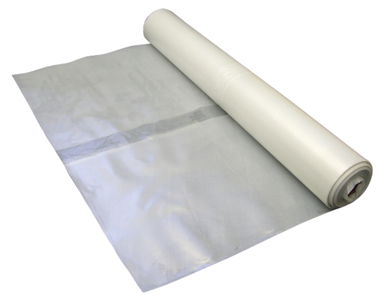 General Purpose Black/Clear Polythene Sheeting Roll 500 Gauge (125 Micron) – Heavy/Medium Duty Waterproof Plastic Cover Sheet – 1.2M Wide