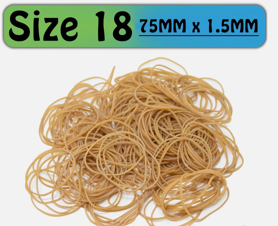 Strong Elastic Rubber Bands for Office, School, Bank, Crafts & Packaging