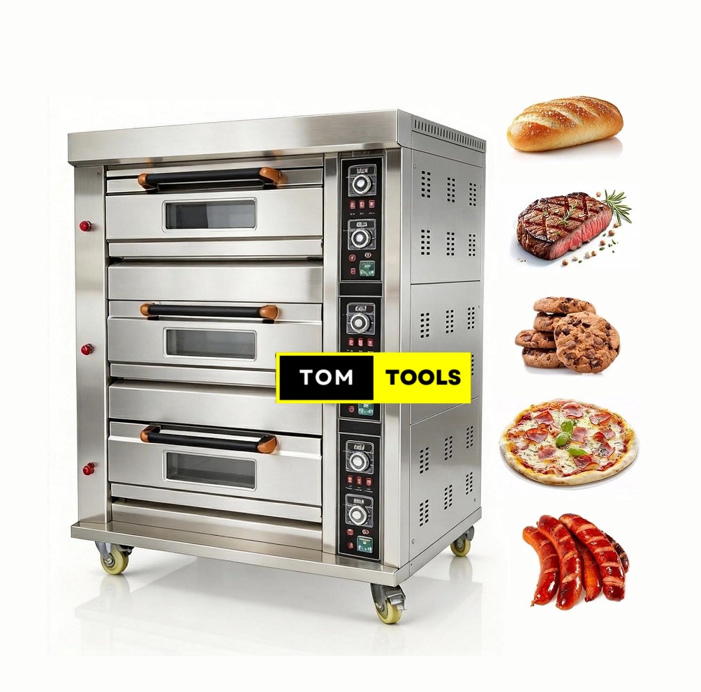 3 Deck 9 Trays Commercial Oven