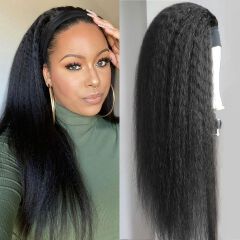 Long straight headband wig