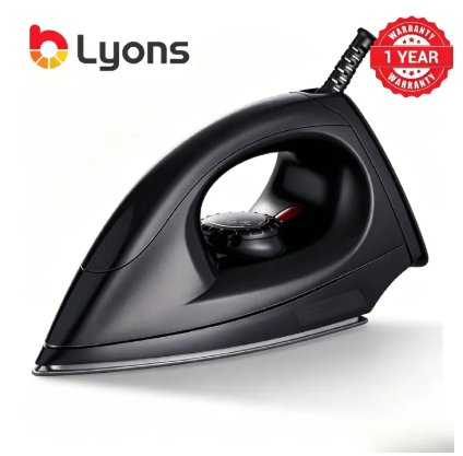 LYONS AN-2005 1000W Dry Iron – Fast 10s Heat Up, 3 Temperature Levels, Powerful Performance & Easy Fabric Care with 1 Year Warranty