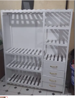 STRONG HIGH QUALITY Homey WOODEN wardrobe large collective locker clothing manager portable wardrobe