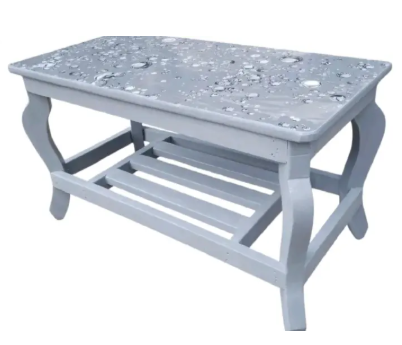 [Superior Quality] Small New Design Modern stylish rectangular design coffee table with storage for living room, fashionable appealing finish as picture