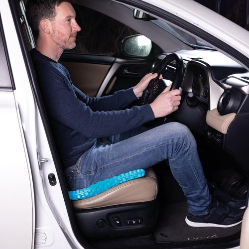 Egg Sitter Orthopedic Gel Seat Cushion - Breathable Honeycomb Pressure Relief Support Pad for Office Chair, Car, and Wheelchair - Ergonomic Sciatica and Back Pain Relief Mat with Washable Cover