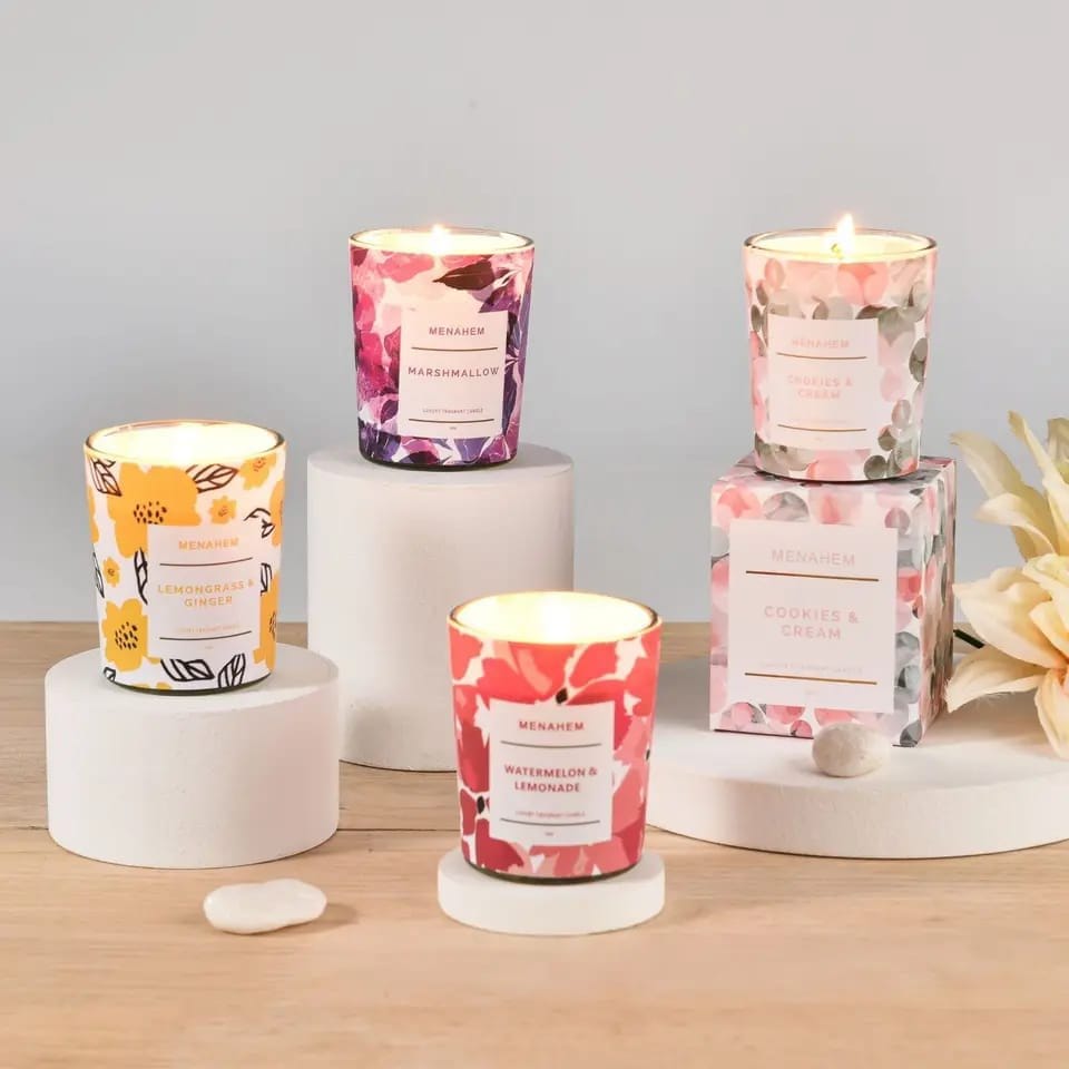 Mini Handmade Soy Wax Scented Candle 55G – Long Lasting Smokeless Home Decor Aroma Fragrance.Made from natural soy wax for a clean burn
• Long-lasting fragrance for a relaxing ambiance
• Smokeless and