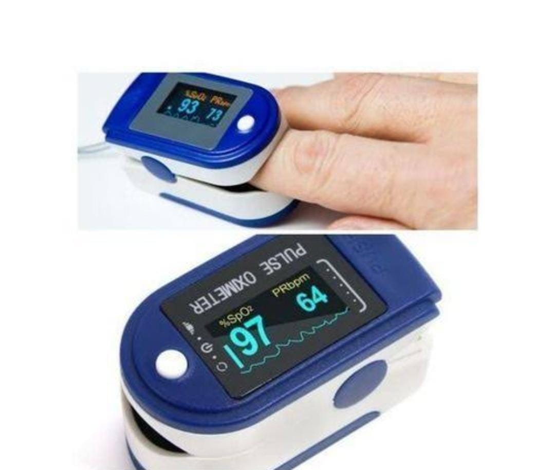 Oximeter Finger Tip Blood Oxygen Sensor Fingertip Oximeter Digital Oxygen Saturation Monitor LCD Display.Color: White with Blue
Material: Plastic
Blood Oxygen Measurement Range: 0~100%
Blood Oxygen Me
