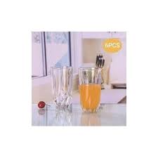 6PC 300ML Juice or Water Glass Set – Affordable Durable Drinking Glasses for Everyday Water, Juice, Soft Drinks, and Casual Home Use, Simple Stylish Kitchen Drinkware
