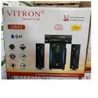 Vitron V643 3.1 Woofer Speaker System for Home Entertainment – Powerful Deep Bass, Clear Surround Sound, Bluetooth Connectivity, USB & SD Card Input for TV, Music, and Movies