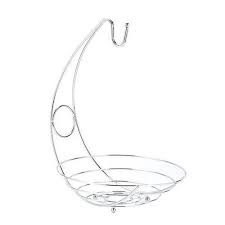 Original Stainless Steel Banana Hook Fruit Rack with Fruit Basket – Premium Countertop Fruit Organizer for Bananas and Fresh Produce, Rust-Resistant Kitchen Storage Stand for Home Use
