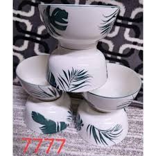 6Pcs 5 Inch Ceramic Bowls Set – Durable Everyday Bowls for Soup, Cereal, Rice & Snacks, Simple Practical Tableware for Home, Kitchen, Restaurant & Family Dining Use