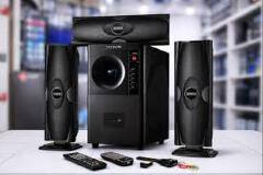 Vitron V635 3.1 Channel Multimedia Woofer Speaker System with Powerful Bass, Bluetooth, USB, SD Card, FM Radio, Remote Control, LED Display, Home Entertainment Audio System