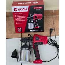Edon 400W Electric Spray Gun with Durable Metallic Cap for Painting, Varnishing and Coating, Powerful HVLP Paint Sprayer for Home, DIY and Professional Use, Reliable Handheld Sprayer for Smooth Even F