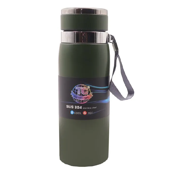 TC 800ML 2-Layer Stainless Steel Vacuum Thermos Cup Travel Mug – Portable Vacuum Flask for Hot and Cold Drinks at Home, Office, and On the Go