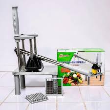 Chips Cutter with Top to Bottom Operation Design, Stable Table Placement Without Suction Feet – Manual Potato Cutting Machine for Restaurants and Kitchens