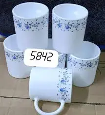 Sundabest 6-Piece Ceramic Mug Set – Quality Guaranteed Coffee and Tea Cups, Elegant Heat-Resistant Mugs for Hot Chocolate, Milk, Tea, and Daily Home or Office Use, Comfortable Grip Design