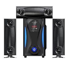Vitron V643 3.1 Woofer Speaker System for Home Entertainment – Powerful Deep Bass, Clear Surround Sound, Bluetooth Connectivity, USB & SD Card Input for TV, Music, and Movies